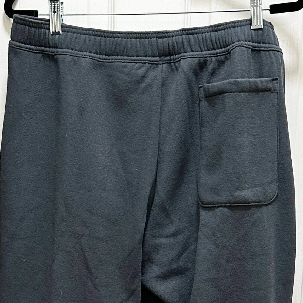 Adidas Men's Fleece Tapered Jogger Pant Size L Grey Drawstring Zippered Leg NEW
